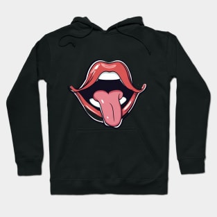 retro mouth lady Hoodie